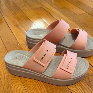 CROCS Peach Slide Sandals